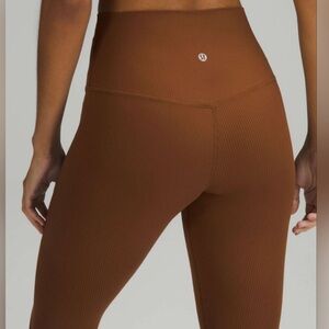 NWT❗️ Lululemon | Roasted Brown Align Ribbed HR Pant 25”